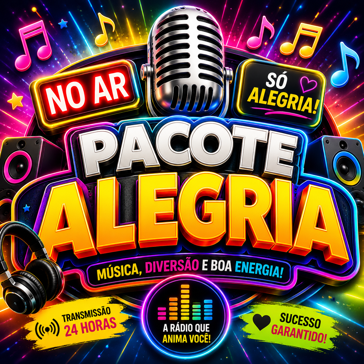 Vinhetas Faladas – Pacote Alegria