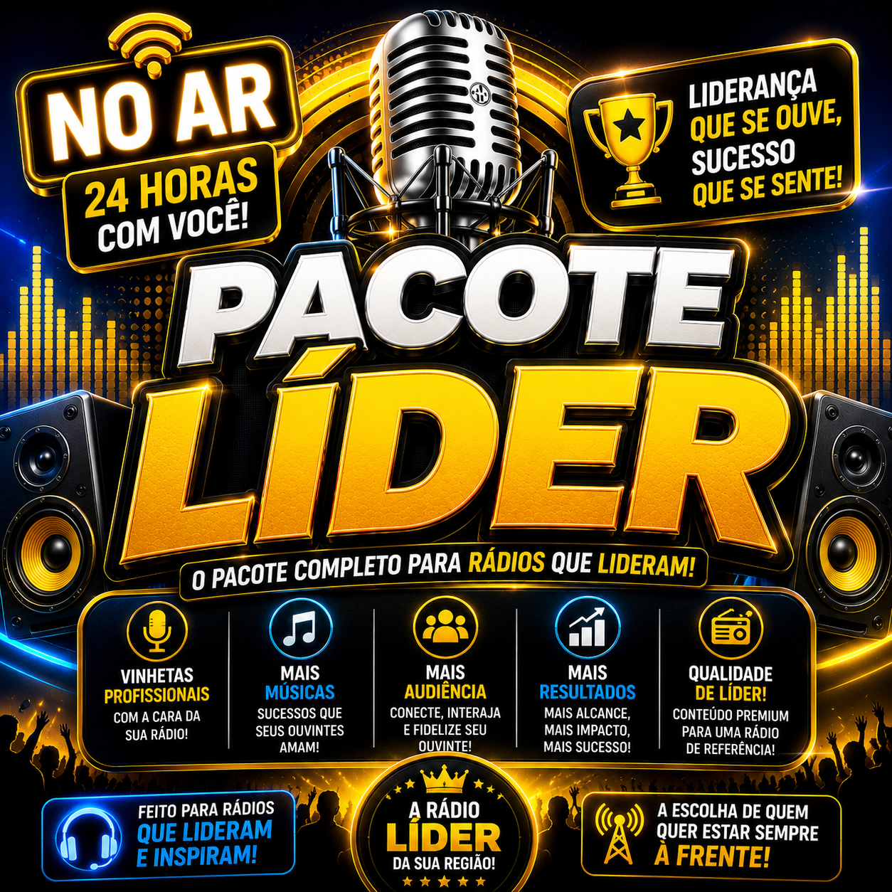 Vinhetas Faladas – Pacote Líder