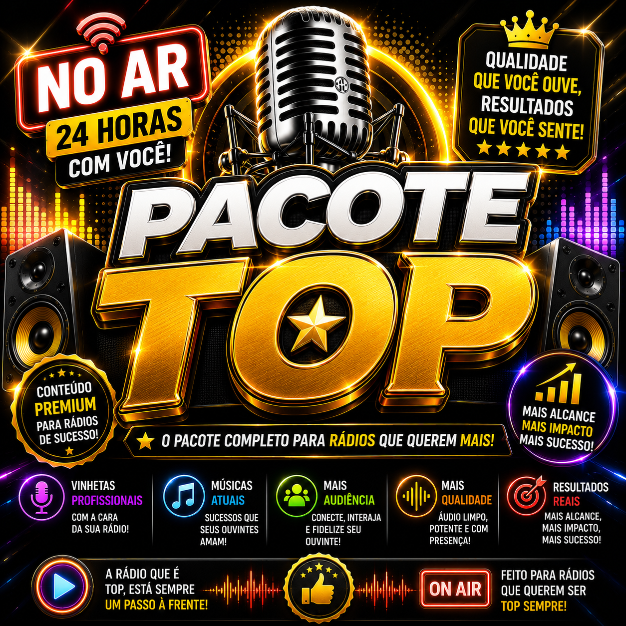 Vinhetas Faladas – Pacote Top