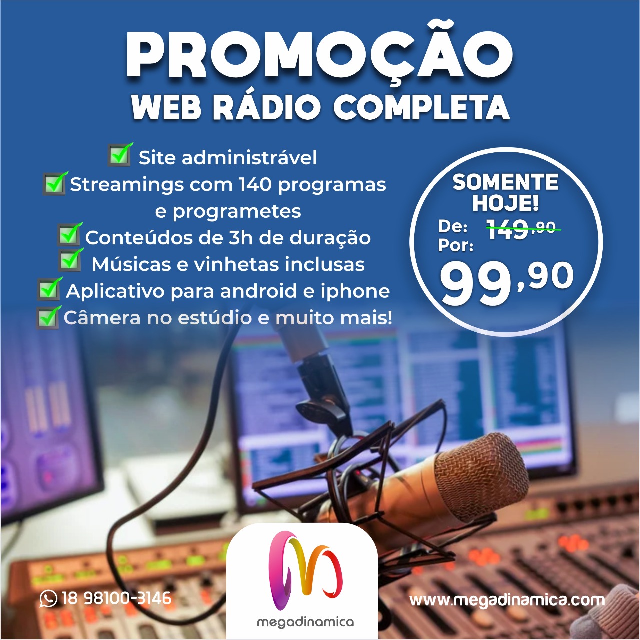 Promoção Web Rádio Completa